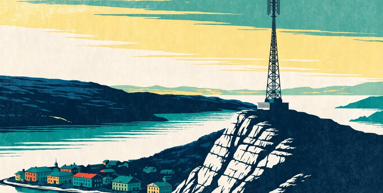 Illustrasjon: Ullandhaugtårnet og Ullandhaug