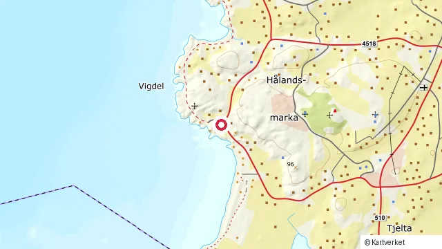 Kart som viser hvor Hellestø ligger