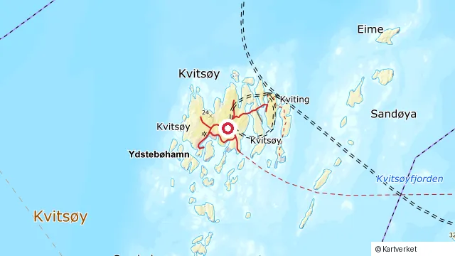 Kart som viser hvor Kvitsøy ligger