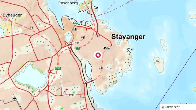 Kart som viser hvor Storhaug ligger